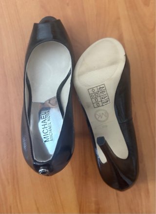 Zapatos Michael Kors Negros Peep Toe Tacón