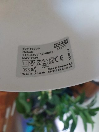 Lámparas de techo Melodi Ikea (2 unidades)