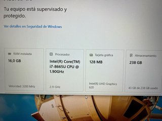 Dell Latitude 5500 i7 16GB RAM 256GB NVME
