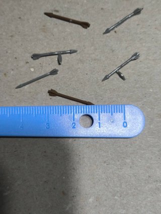Lote de flechas para miniaturas Warhammer