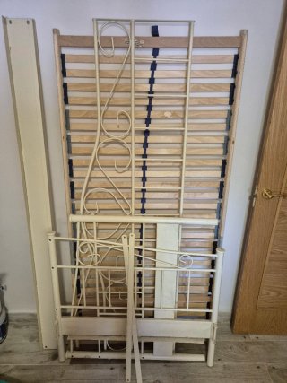 Cama Diván Metálica Blanca