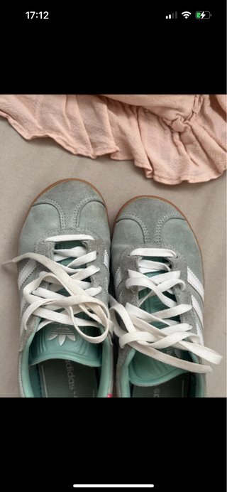 Adidas Gazelle niña verde y rosa talla 31
