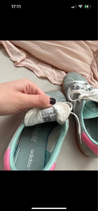 Adidas Gazelle niña verde y rosa talla 31