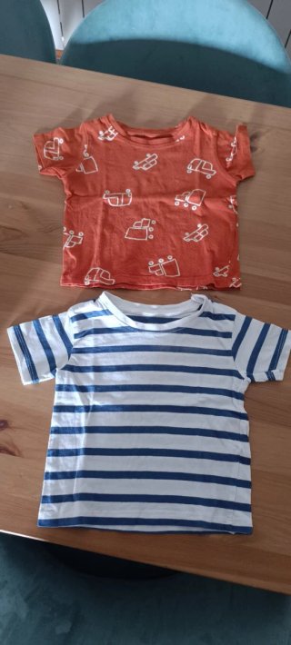 Lote 2 Camisetas Bebé Niña/Niño manga corta