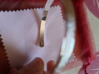 Pulsera plata 925 con acabado texturizado