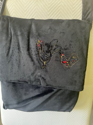 Bolso Terciopelo Negro Traista Românească