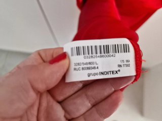 Vestido rojo largo halter satinado
