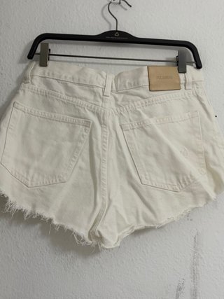 Pull&Bear Pantalones Vaqueros Blancos Deshilachado