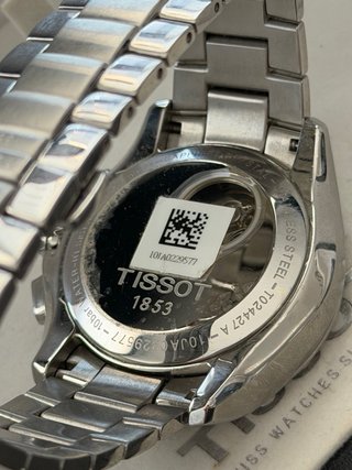 Reloj Tissot Automático Cronógrafo Negro