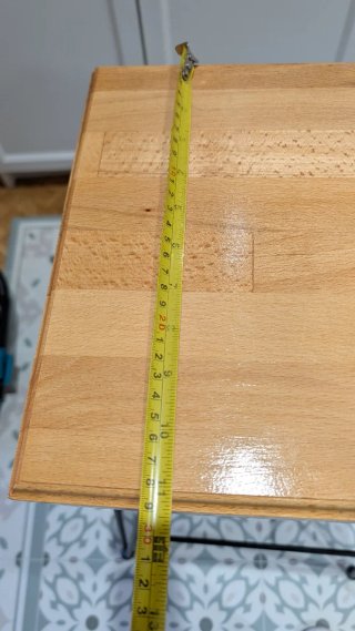 Taburete forja y madera