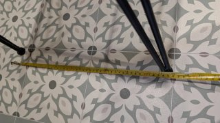 Taburete forja y madera