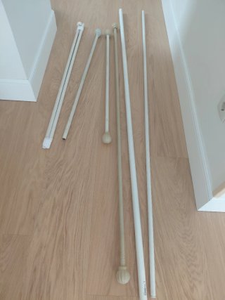 7 Barras de cortinas Ikea y metalicas a medida.