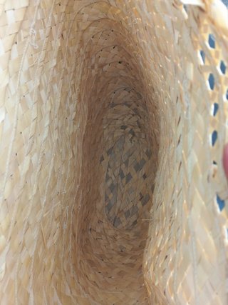 Bolso de playa mimbre hecho a mano