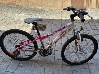 Bicicleta Infantil Lucy Rosa y Blanca