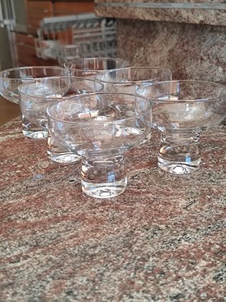Set di 6 coppe da dessert vintage