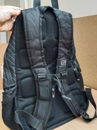 Mochila Fox Negra Rayas Blancas