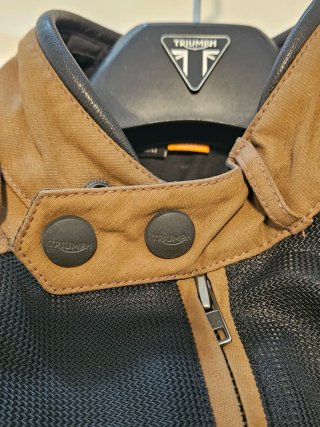 Chaqueta de moto Triumph Marrón/Negra