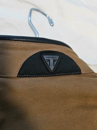 Chaqueta de moto Triumph Marrón/Negra