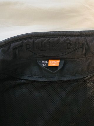 Chaqueta de moto Triumph Marrón/Negra