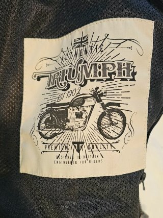 Chaqueta de moto Triumph Marrón/Negra