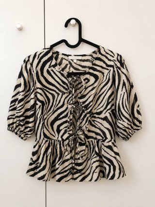 Blusa estampado cebra