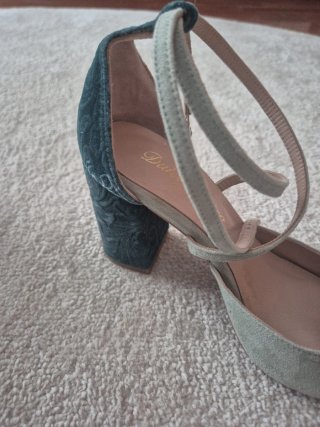 Tacones Dulce Castro boda verde/teal