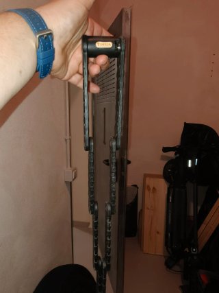 Candado plegable para bicicleta y patín eléctrico