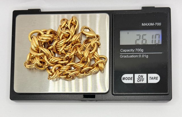 Cadena Oro 18k Eslabones 26.1g 46.5cm