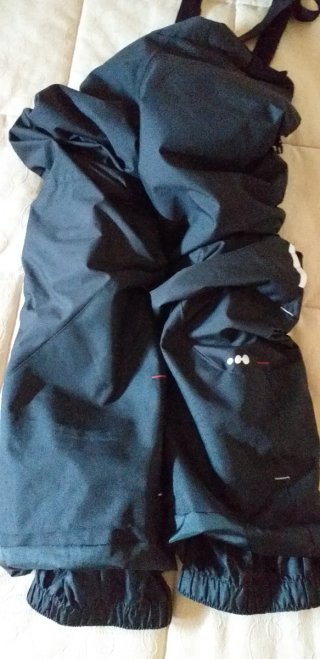 Pantalón de esquí niño/a 5-13 años, negro.