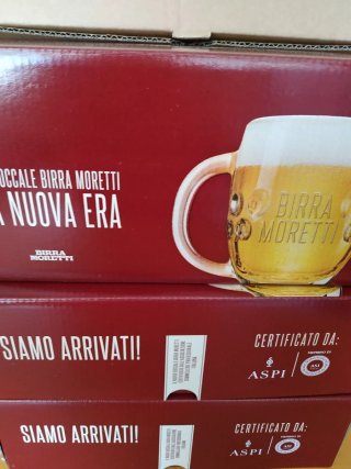 Birra Moretti Set 6 Boccali Vetro