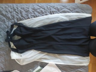 Vestido fiesta largo. Espalda con lentejuelas
