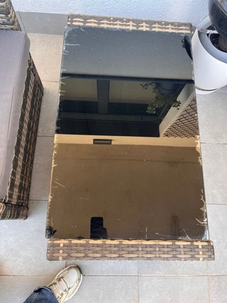 Conjunto Terraza Ratán y Cristal