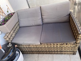 Conjunto Terraza Ratán y Cristal