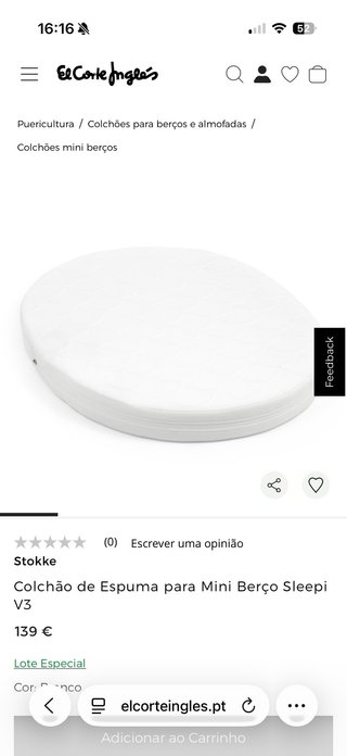Berço Stokke Sleepi v3 + Acessórios - Negociável