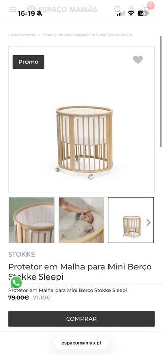 Berço Stokke Sleepi v3 + Acessórios - Negociável