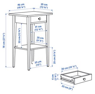 Mesitas de noche blancas Ikea