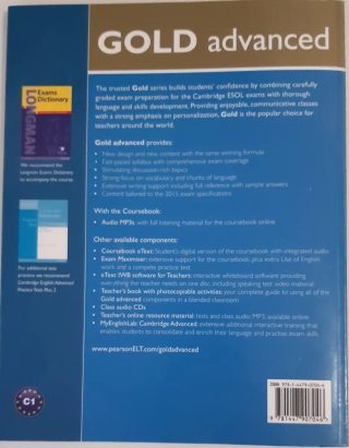 Inglés C1 Gold Advanced Coursebook etc.