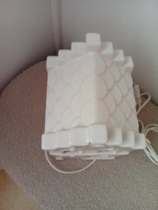 Lámpara Casita Porcelana Ikea Blanca