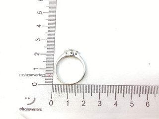 anillo plata 925mm con piedra con diamante de laboratorio