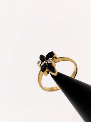 Anillo Oro 18k - Flor - 3,10gr