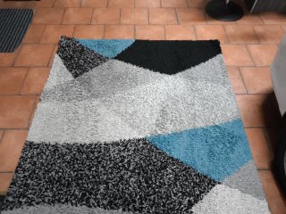 Alfombra juvenil geométrica poliéster
