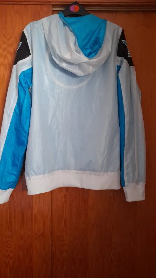 Chaqueta reversible Adidas azul y blanca