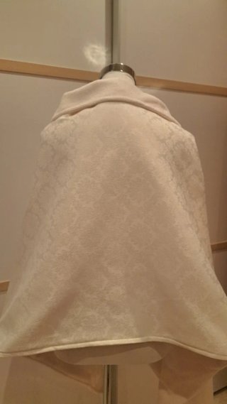 Pañolón Fallera Beige Damasco