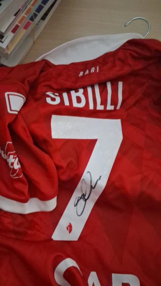 Maglia Bari Sibilli 7, autografata e indossata