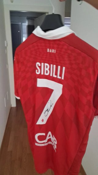 Maglia Bari Sibilli 7, autografata e indossata