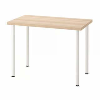 Mesa escritorio IKEA Adils madera y metal