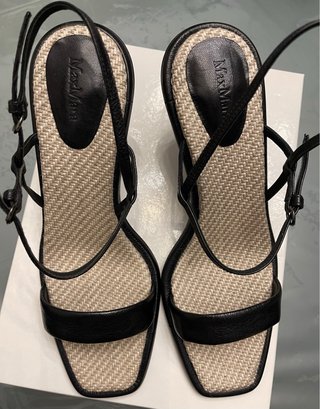 Sandali Max Mara Pelle Neri