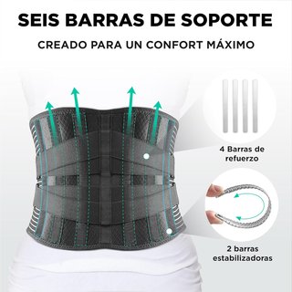 Vitalbak faja lumbar soporte transpirable