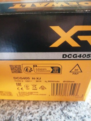 Radial DeWalt 18V Litio Ion Brushless disco 125