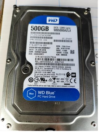 Disco Duro WD 500GB SATA